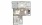 B2 - 2 bedroom floorplan layout with 2 baths and 1000 to 1100 square feet.